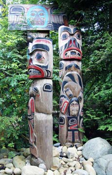 Native Indian Wood Carving at Capilano Bridge